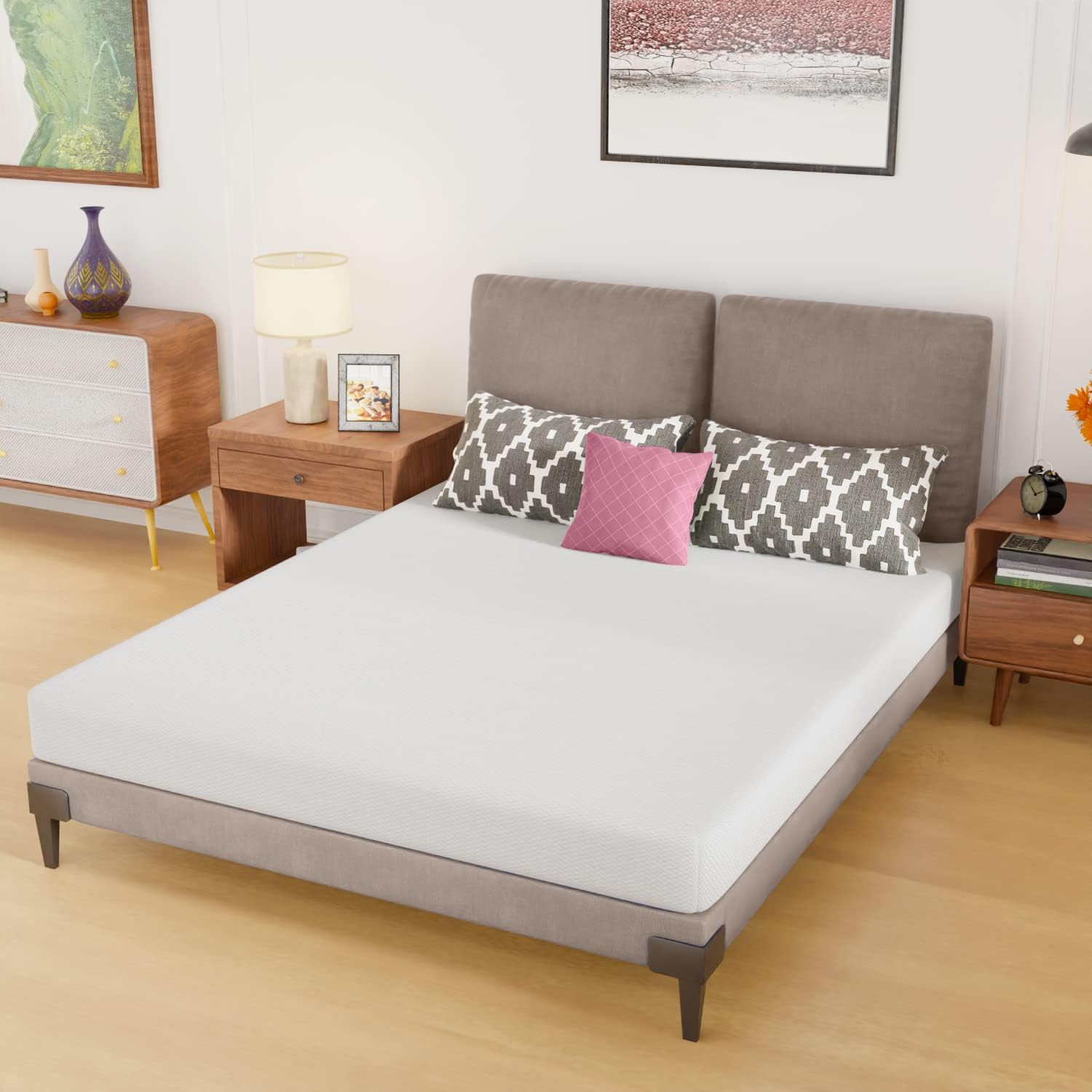 Memory Foam Mattress In A Box Queen - Queensize matras, 6 inch gel-geheugenschuimmatras in