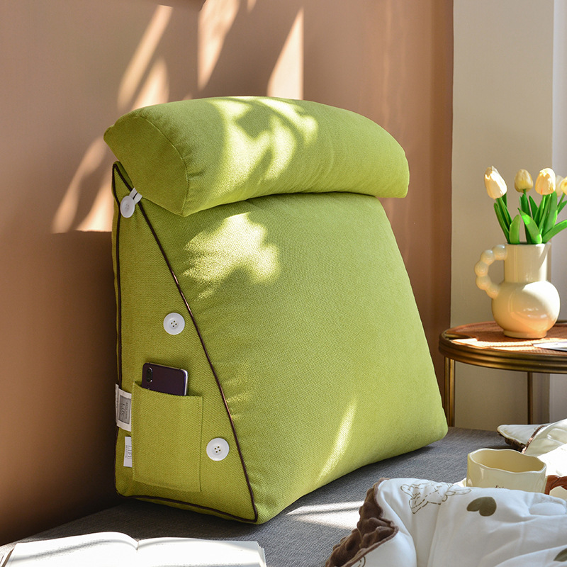 Headboard Cushion Backrest Tatami - 1pc Bedhead tatami driehoekig hoofdeindekussen Zacht