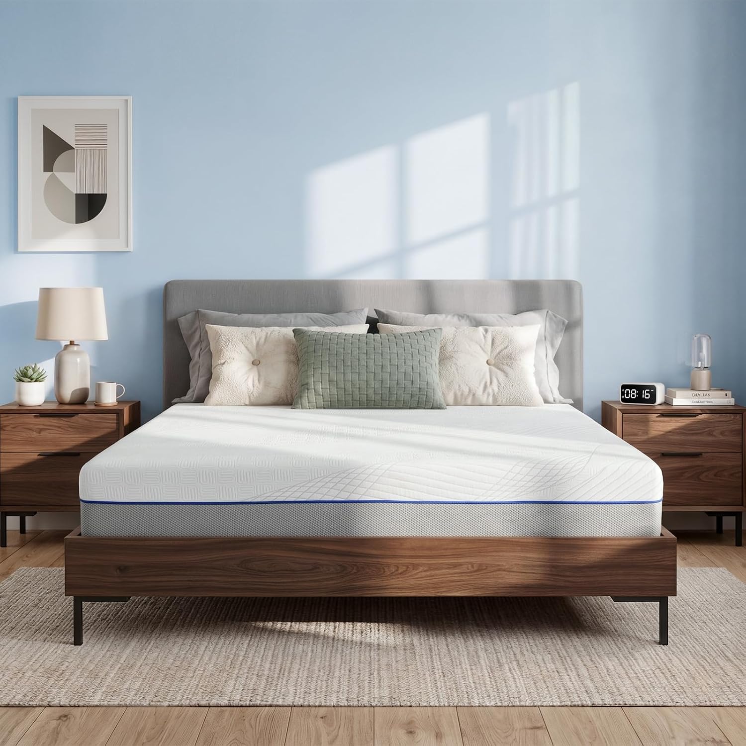 Memory Foam Mattress In A Box Queen - Queen-size matras, 30 cm hoog, met