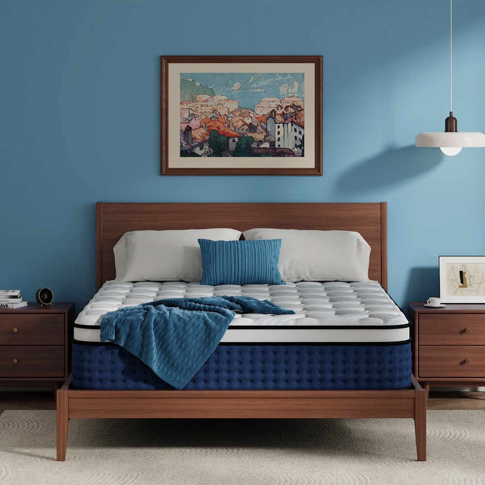 Memory Foam Mattress In A Box Queen - Queen-matras, 12 inch hybride queen-size matras