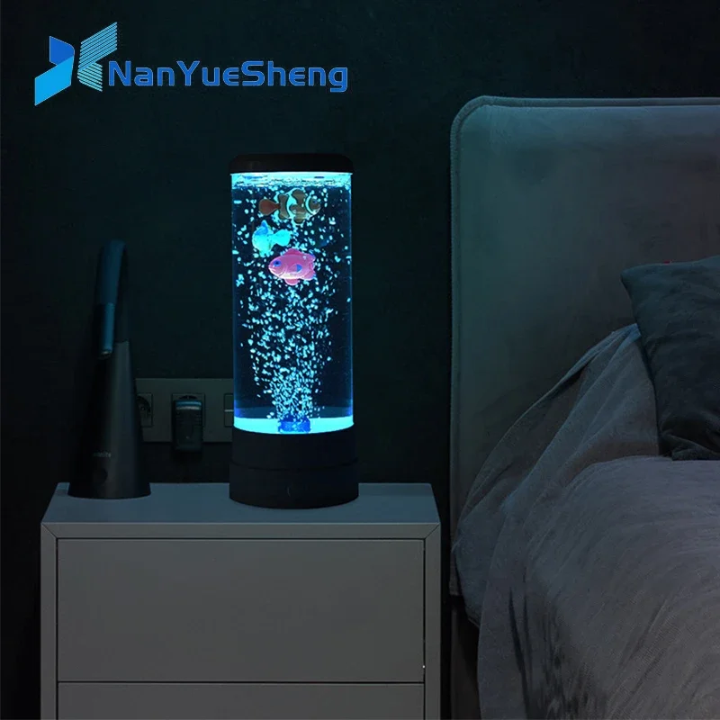 Floating Nightstand With Led Light - LED-vislamp Ambient Nachtlampje Afstandsbediening Kleur veranderende
