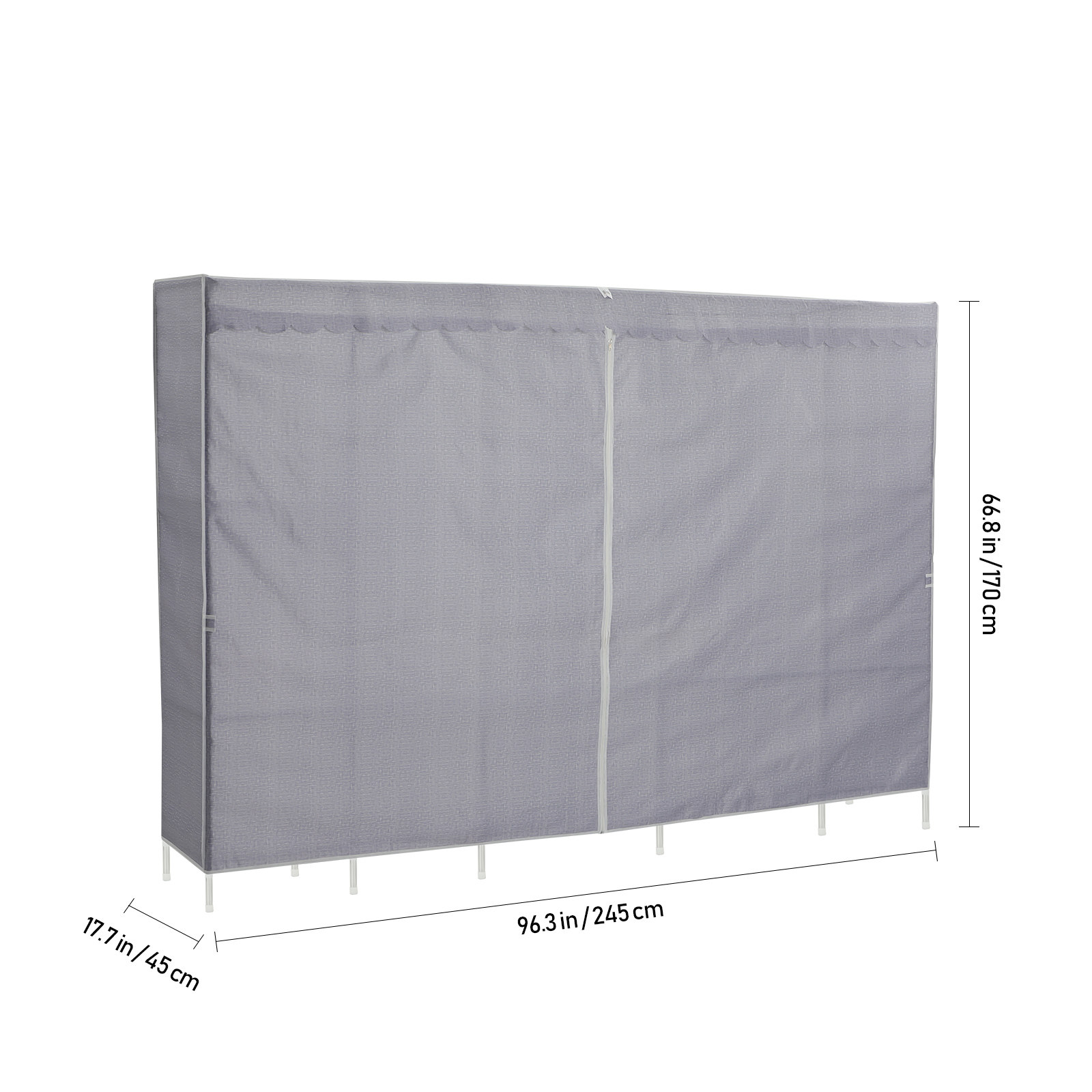 Kledingrek met hoes, slaapkame - Wardrobe Closet Portable Fabric Cover recensie en prijs