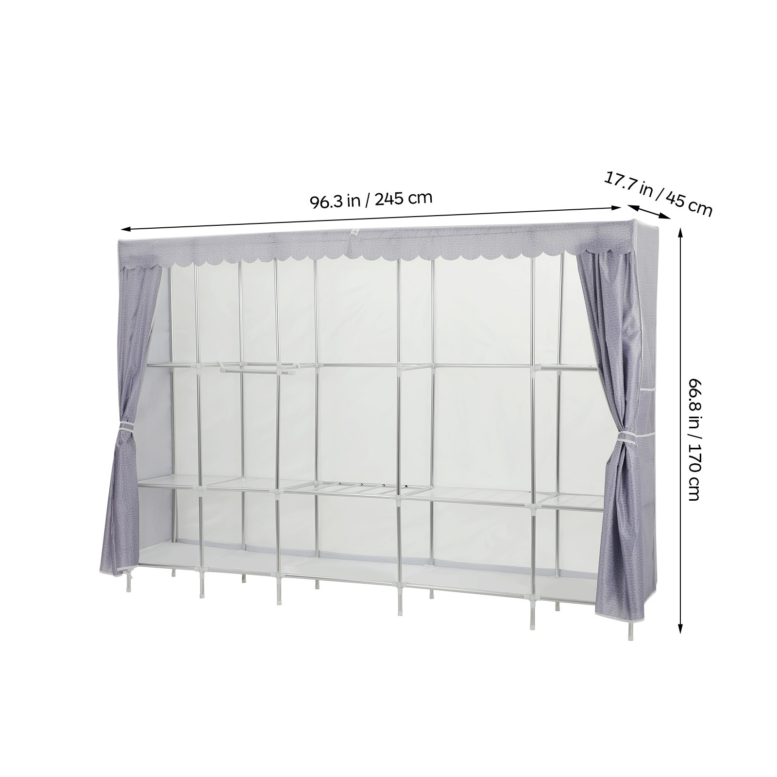 Kledingrek met hoes, slaapkame - Wardrobe Closet Portable Fabric Cover recensie en prijs