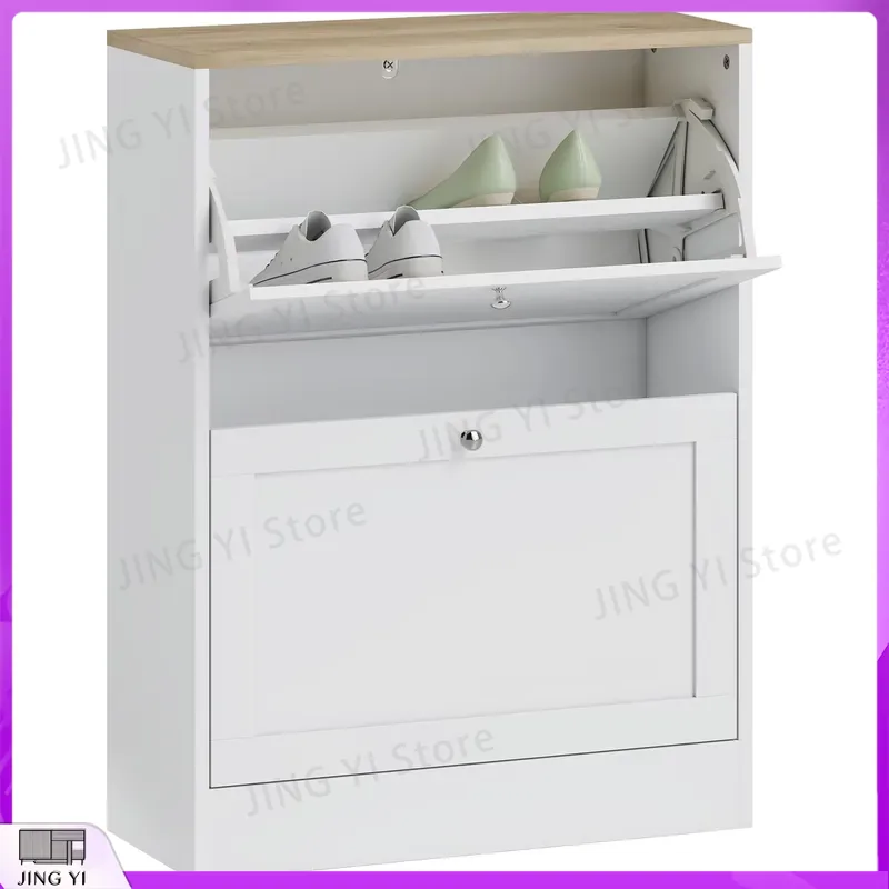 Smalle schoenenkast met 2 opkl - Shoe Rack Cabinet Narrow Entryway recensie en prijs