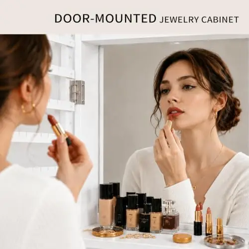 met een spiegel in volledige l - Full Length Mirror Jewelry Armoire recensie en prijs
