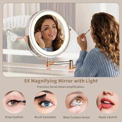 Kaptafel met HD & 5x spiegel e - Dressing Table Vanity With Lighted Mirror recensie en prijs