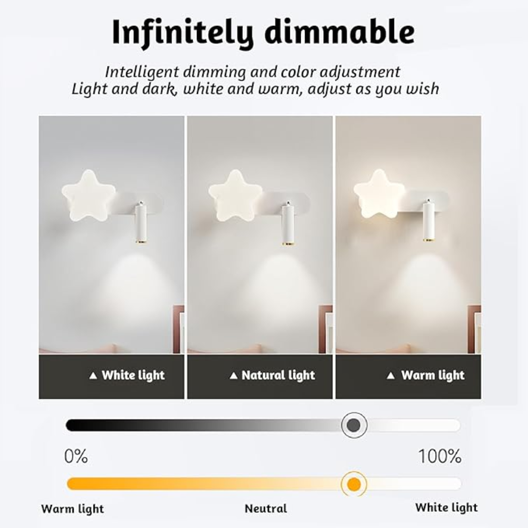 LED dimbare wandlamp voor kind - Floating Nightstand With Led Light recensie en prijs