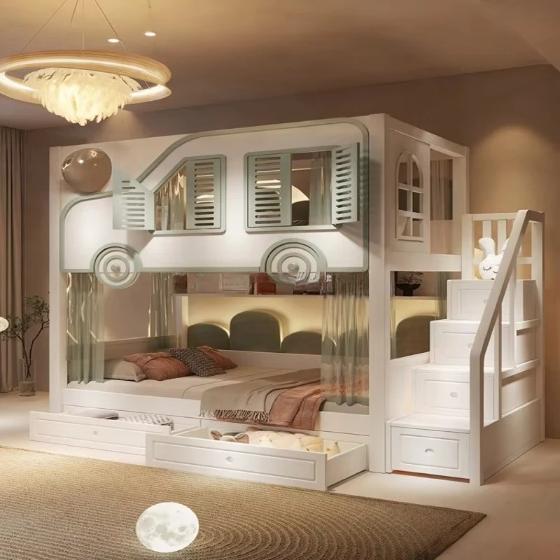 Nieuw ontwerp: luxe stapelbed  - Bunk Bed With Stairs And Slide recensie en prijs