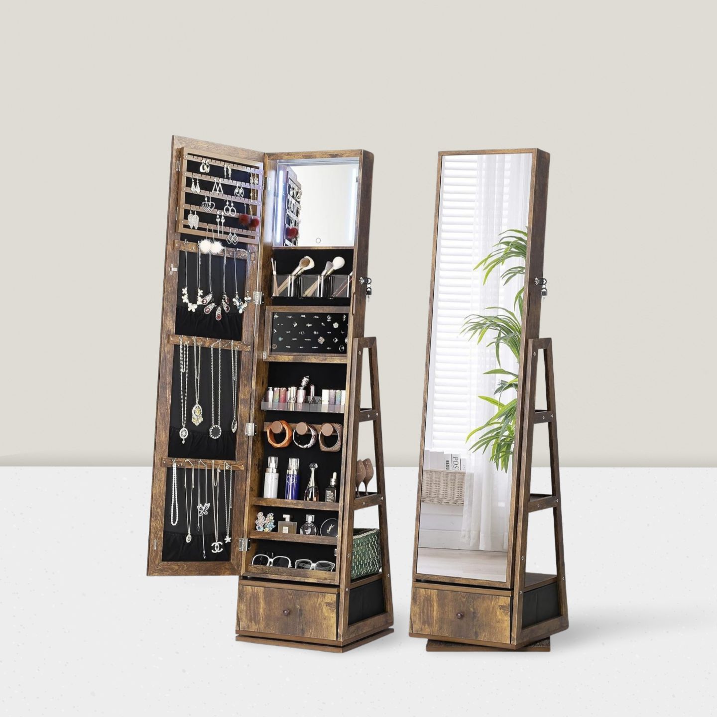 Volledige lengte spiegel in de - Full Length Mirror Jewelry Armoire recensie en prijs