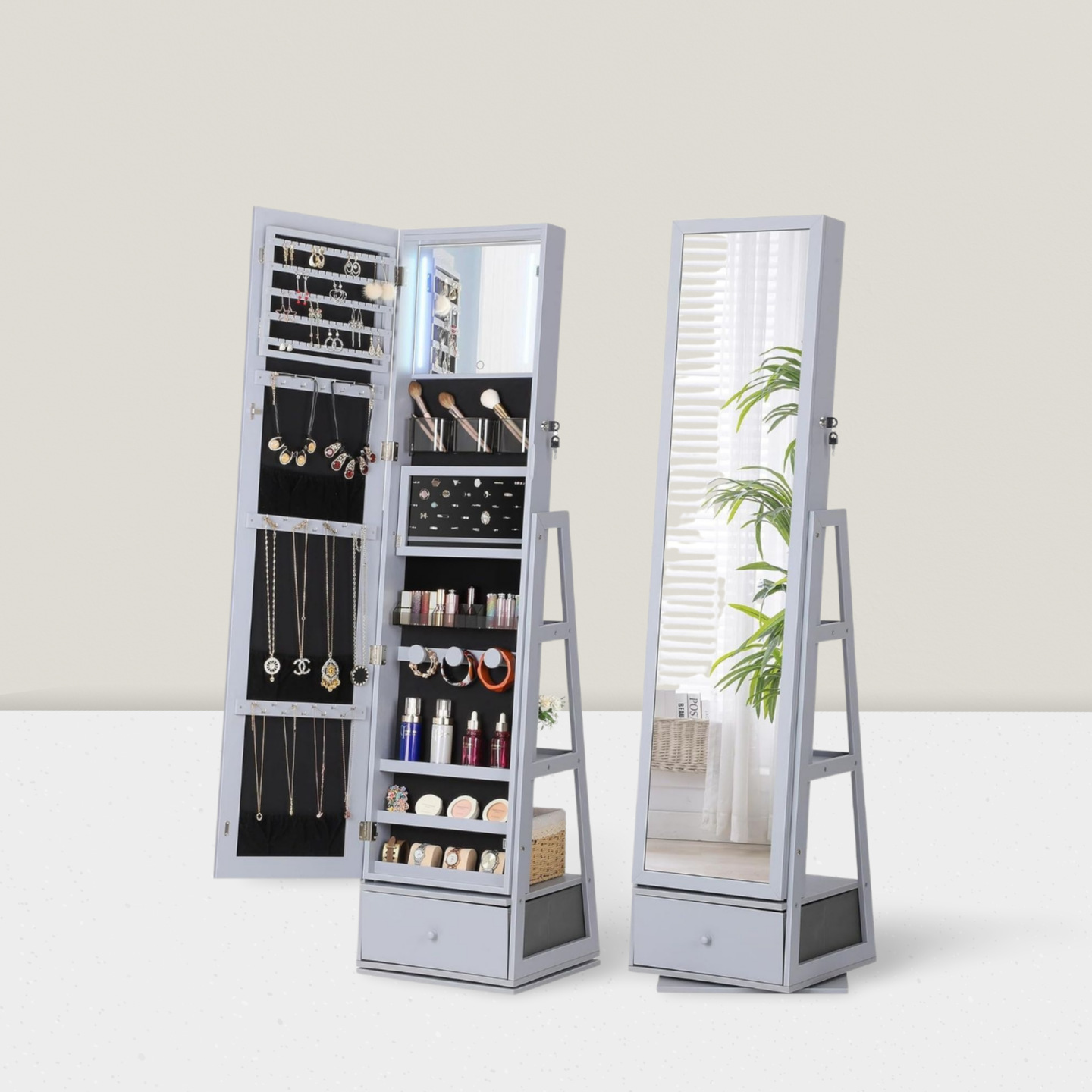 Volledige lengte spiegel in de - Full Length Mirror Jewelry Armoire recensie en prijs