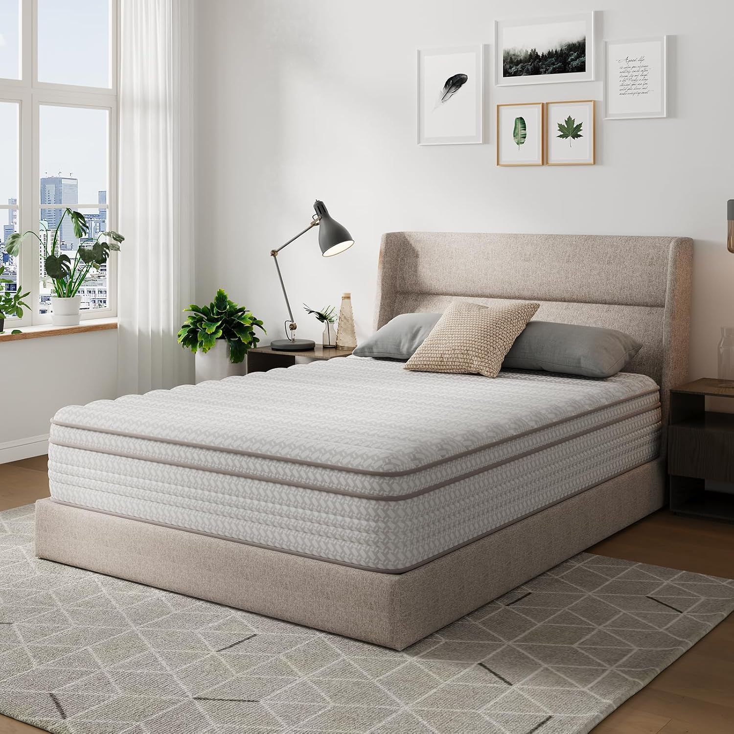 12 inch queensize matras, hybr - Memory Foam Mattress In A Box Queen recensie en prijs