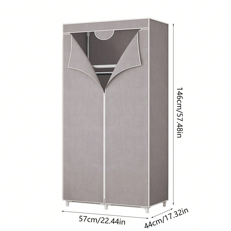 Rode/grijze/blauwe/koffiekleur - Wardrobe Closet Portable Fabric Cover recensie en prijs