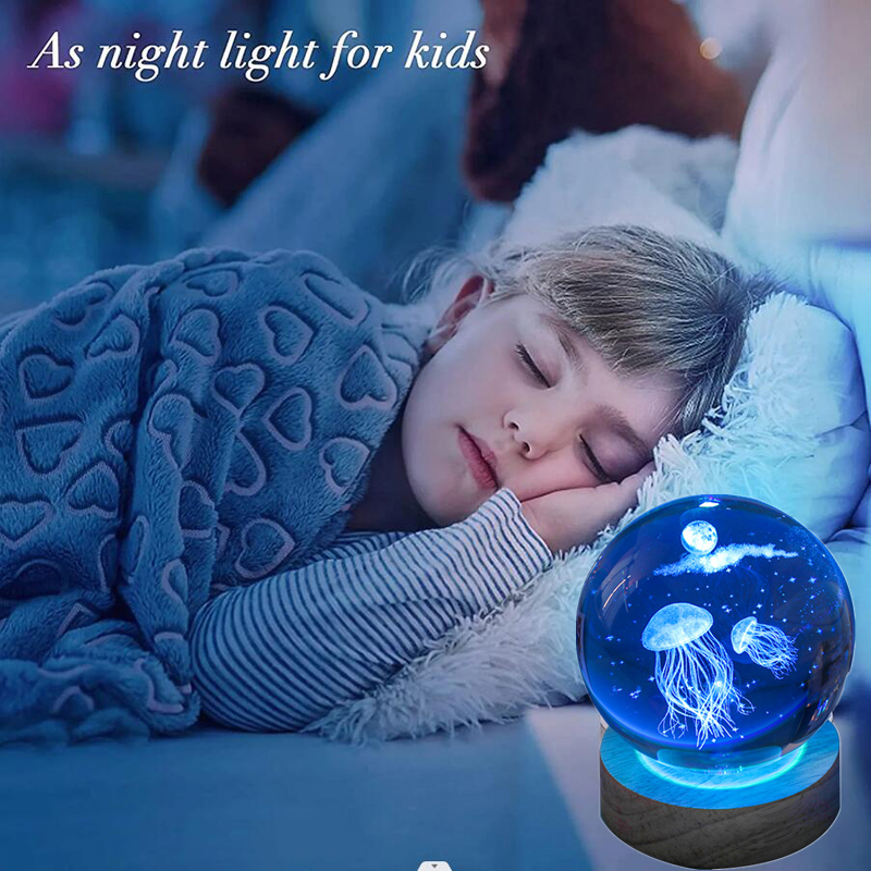 3D Kwallen Laser gegraveerde k - Floating Nightstand With Led Light recensie en prijs