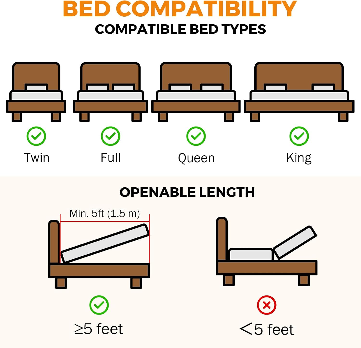 Bedliftmechanisme van 4,6 voet - Gas Lift Storage Bed Hydraulic recensie en prijs