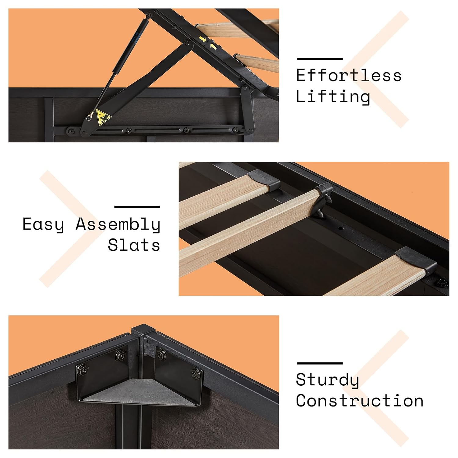 Opklapbaar opbergbedframe, don - Gas Lift Storage Bed Hydraulic recensie en prijs