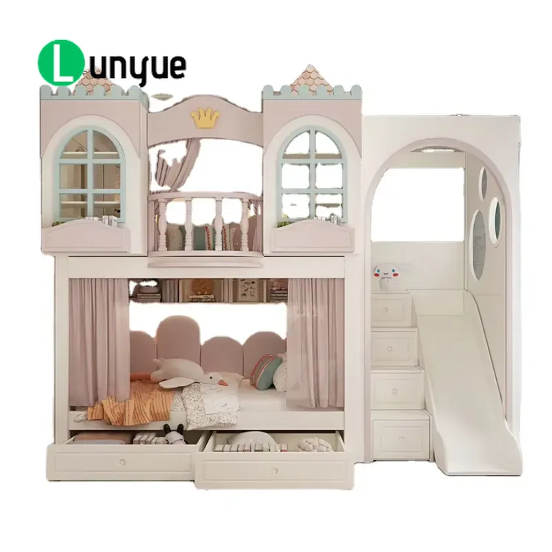 Ankke Custom Princess House st - Bunk Bed With Stairs And Slide recensie en prijs