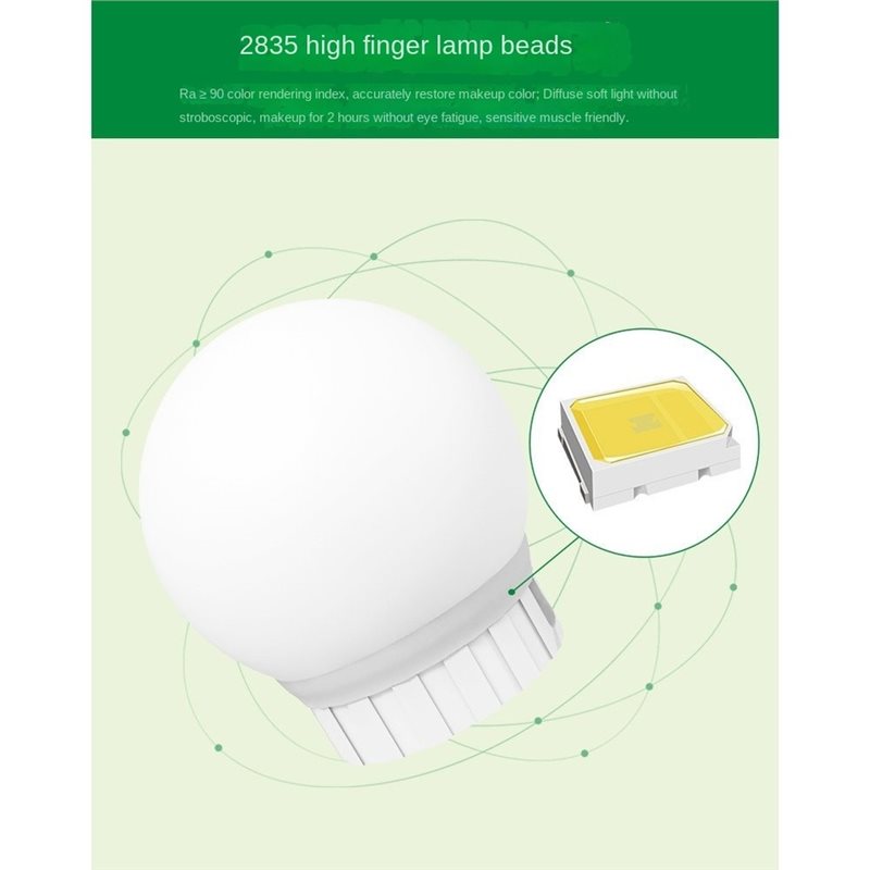 Oplaadbare LED-lamp voor make- - Dressing Table Vanity With Lighted Mirror recensie en prijs