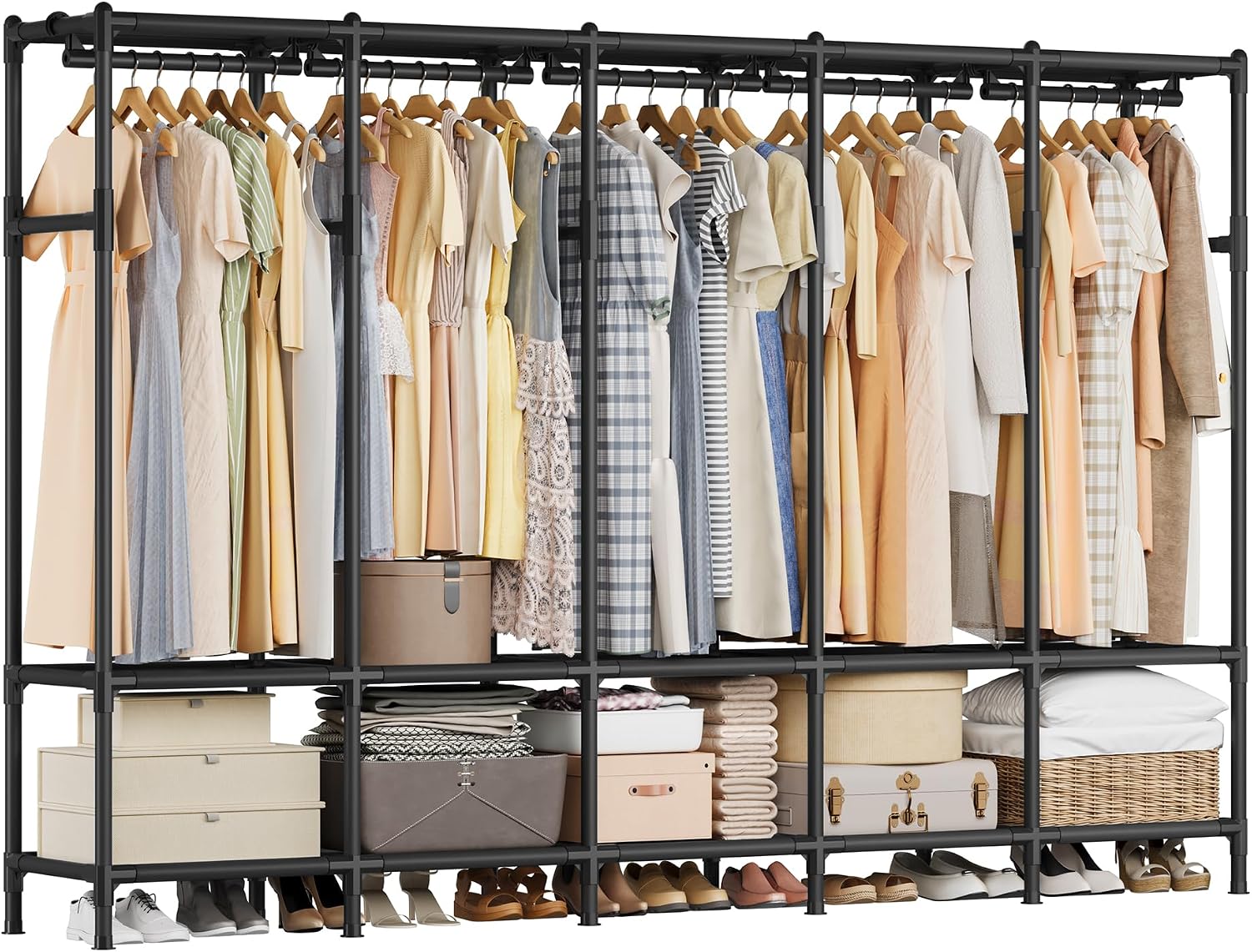Draagbare kledingkast 83,5 inc - Wardrobe Closet Portable Fabric Cover recensie en prijs