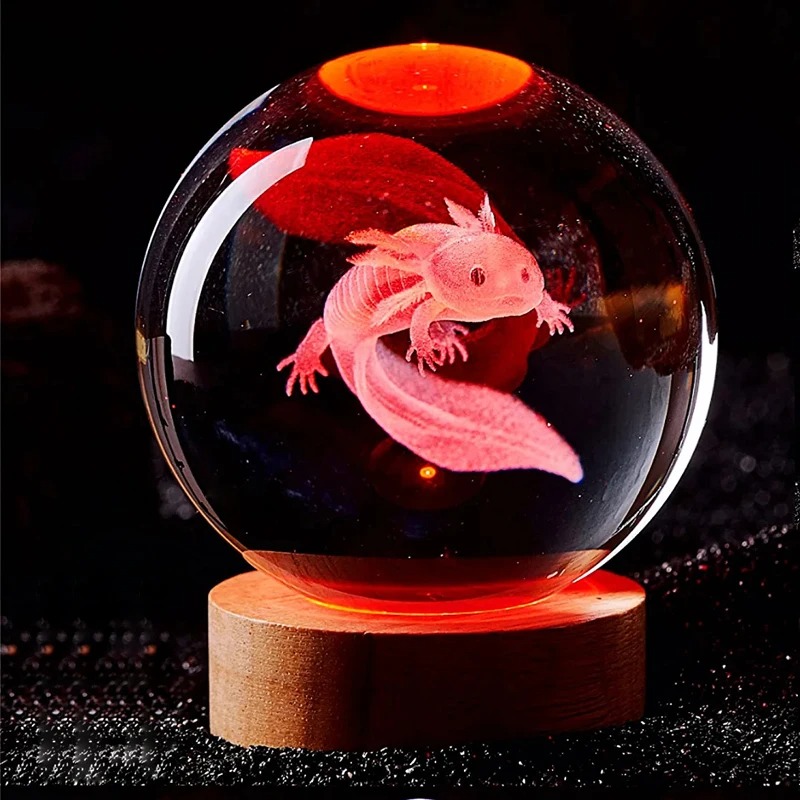 3D Axolotl Laser Gegraveerde K - Floating Nightstand With Led Light recensie en prijs