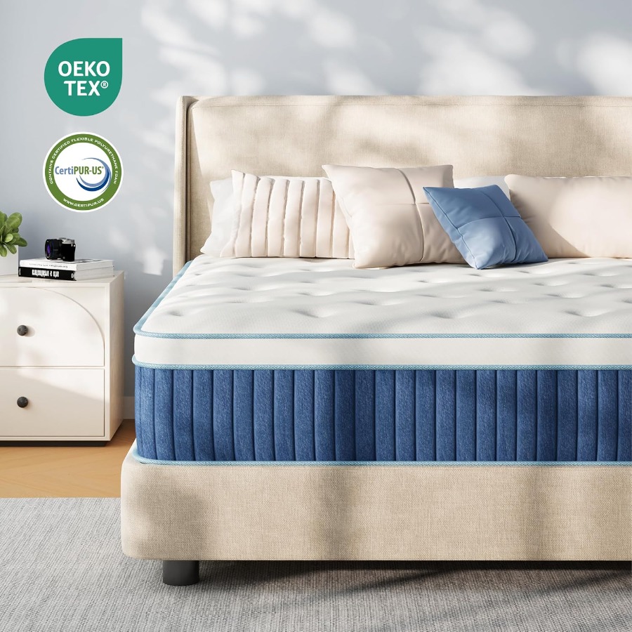12 inch Queen Hybrid-matras, v - Memory Foam Mattress In A Box Queen recensie en prijs